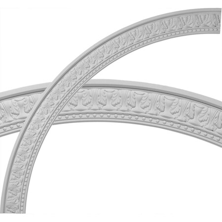 Ekena Millwork 71 1/4"OD x 62 3/4"ID x 4 1/4"W x 1 3/8"P Palmetto Ceiling Ring (1/4 of complete circle) CR70PM